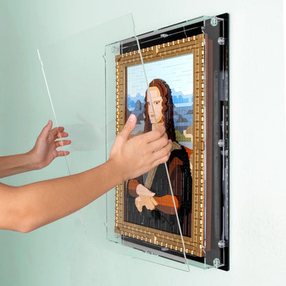 Mona Lisa Wall Mounted Display Case for LEGO 31213