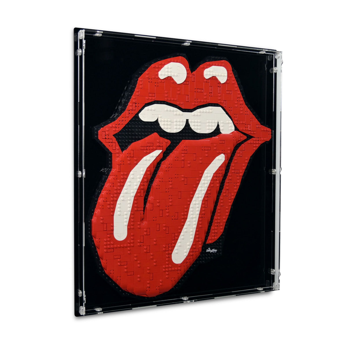 The Rolling Stones Wall Mounted Display Case for LEGO 31206