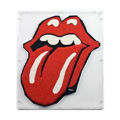 The Rolling Stones Wall Mounted Display Case for LEGO 31206