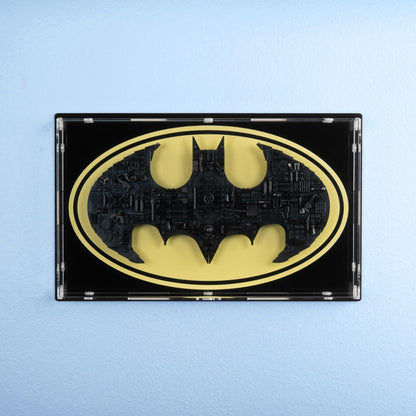 Batman Logo Wall Mounted Display Case for LEGO 76330