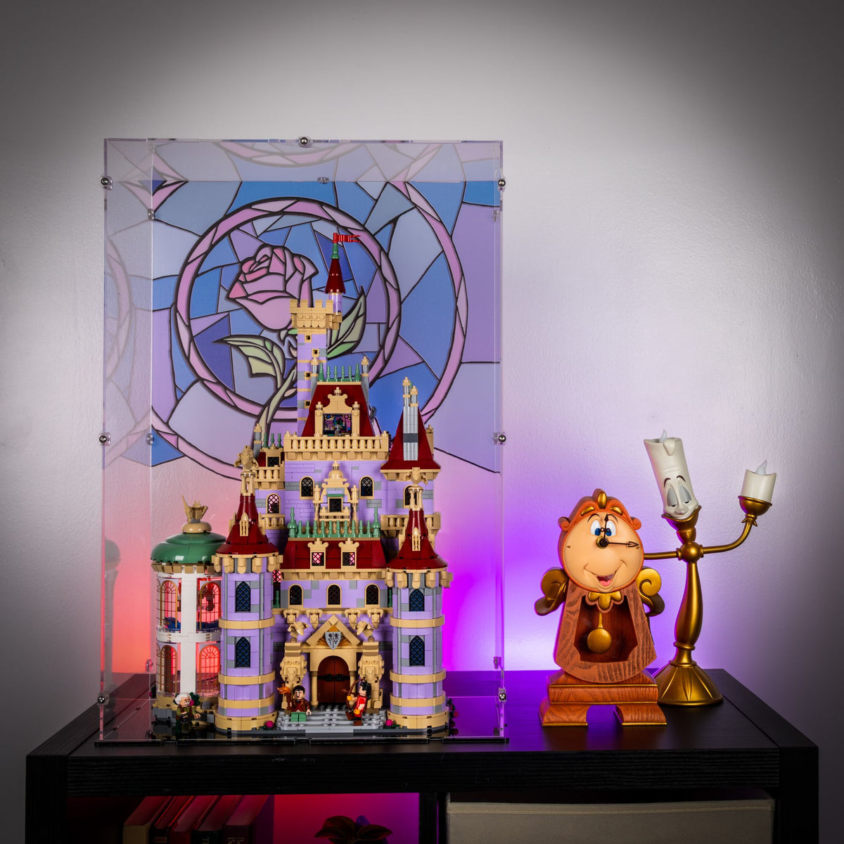 Disney Beauty and the Beast Castle Display Case for LEGO 43263