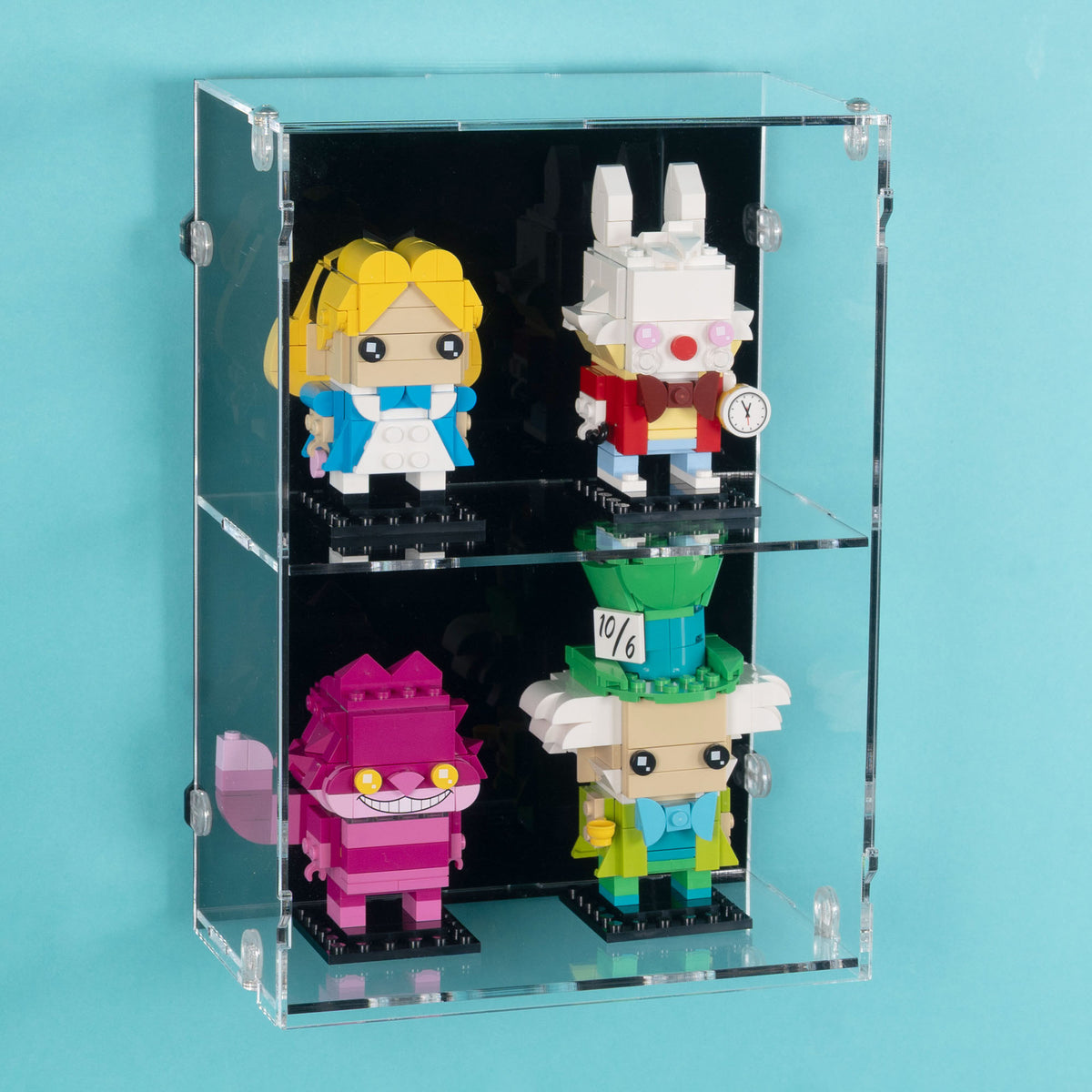 2in1 LEGO BrickHeadz Desk and Wall Display Case (2x2)