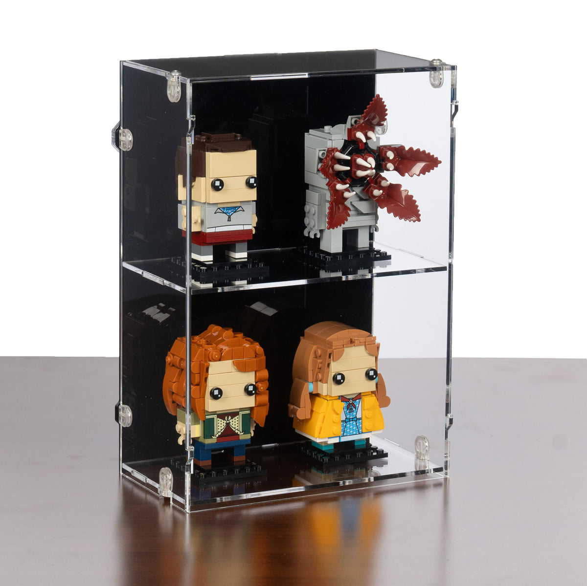 2in1 LEGO BrickHeadz Desk and Wall Display Case (2x2)