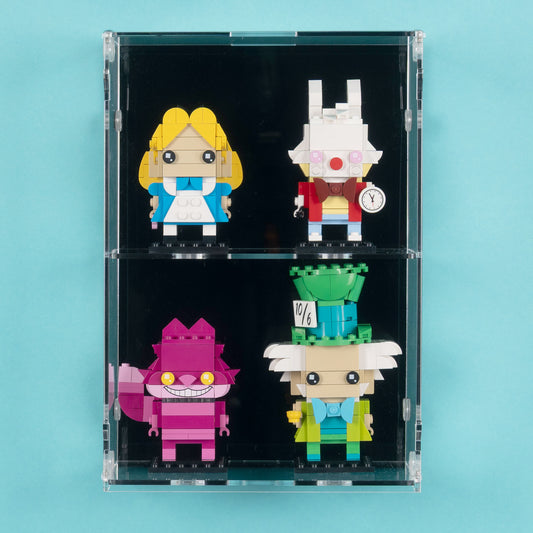 2in1 LEGO BrickHeadz Desk and Wall Display Case (2x2)