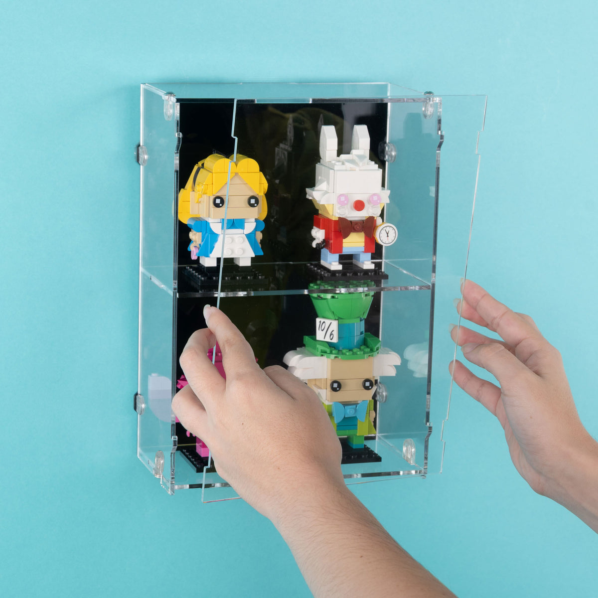 2in1 LEGO BrickHeadz Desk and Wall Display Case (2x2)