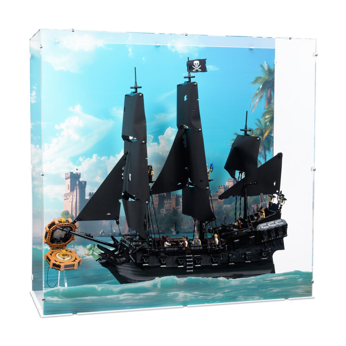 Captain Jack Sparrow's Pirate Ship Display Case for LEGO 10365