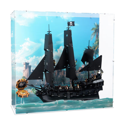 Captain Jack Sparrow's Pirate Ship Display Case for LEGO 10365