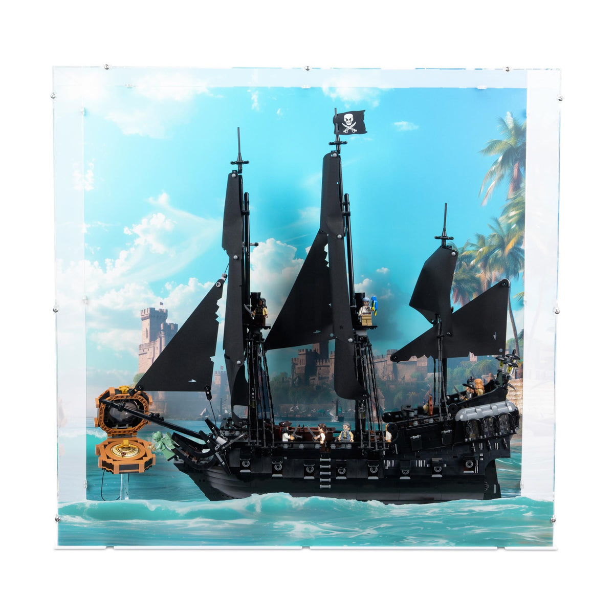 Captain Jack Sparrow's Pirate Ship Display Case for LEGO 10365