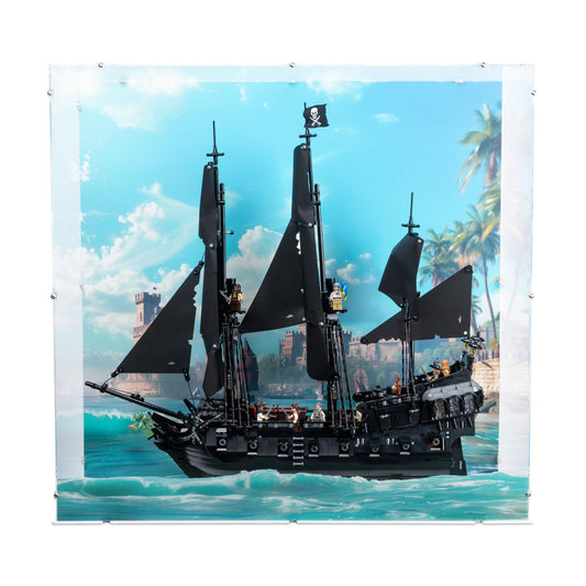 Captain Jack Sparrow's Pirate Ship Display Case for LEGO 10365