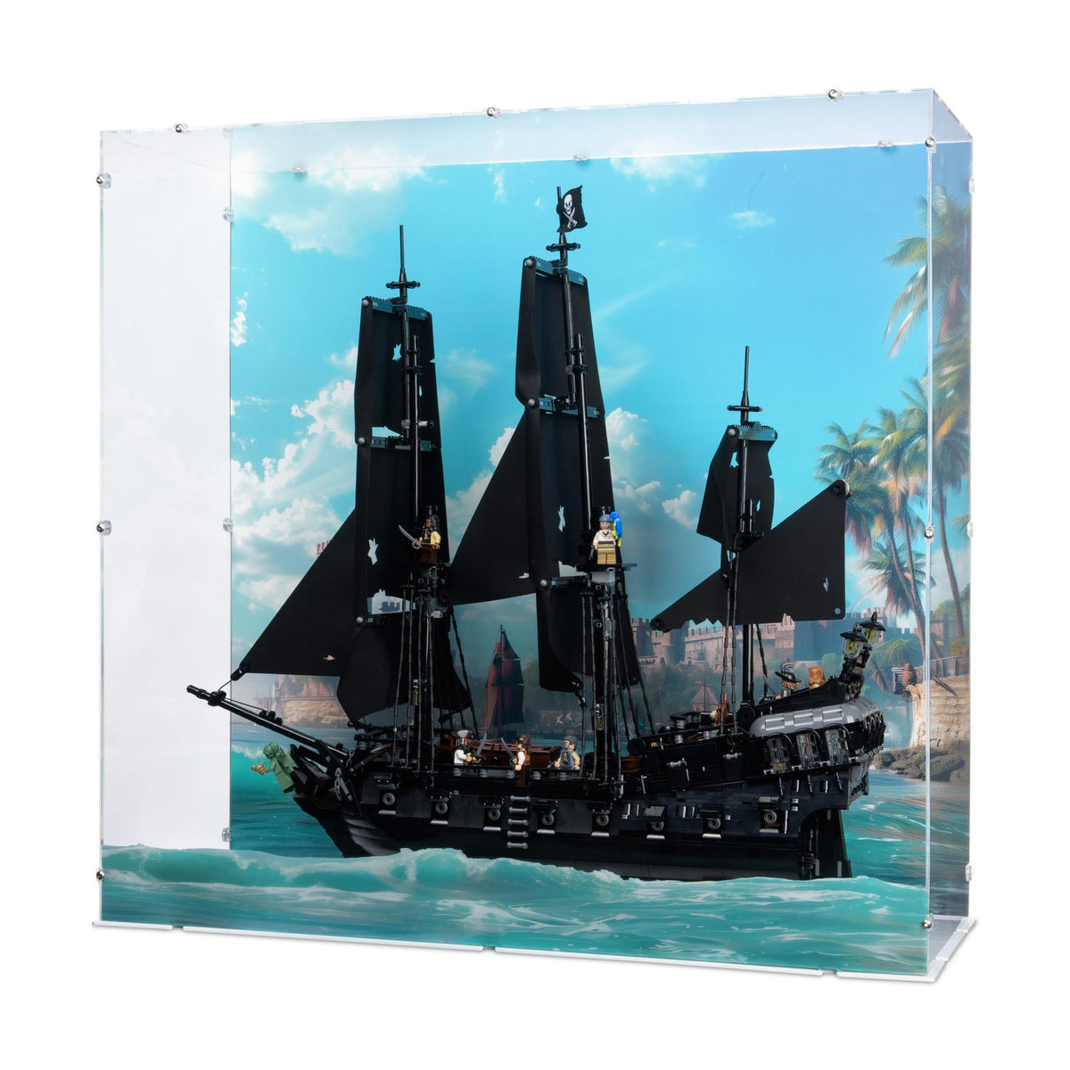 Captain Jack Sparrow's Pirate Ship Display Case for LEGO 10365