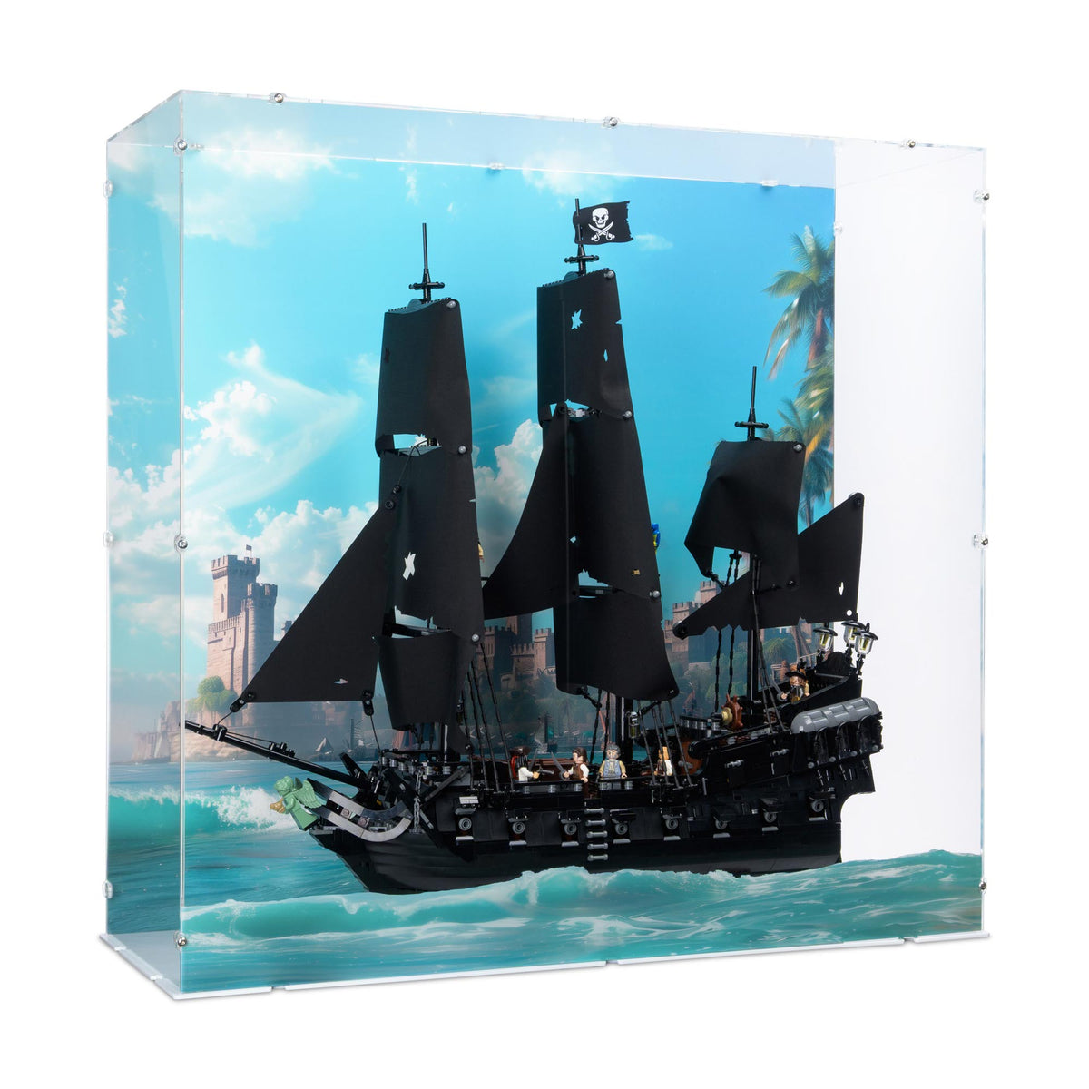 Captain Jack Sparrow's Pirate Ship Display Case for LEGO 10365