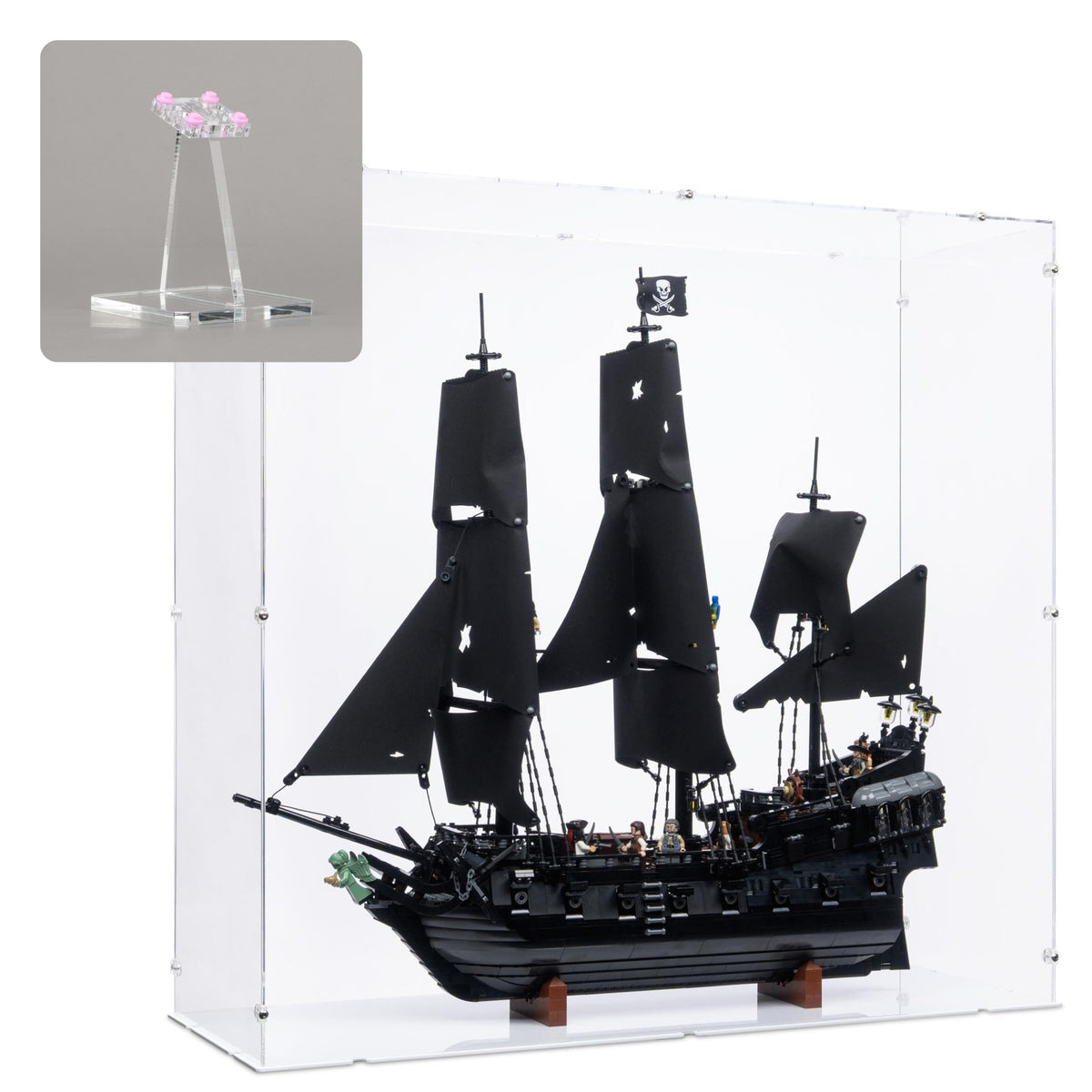 Captain Jack Sparrow's Pirate Ship Display Case for LEGO 10365