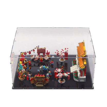 Chinese New Year Temple Fair Display Case for LEGO 80105