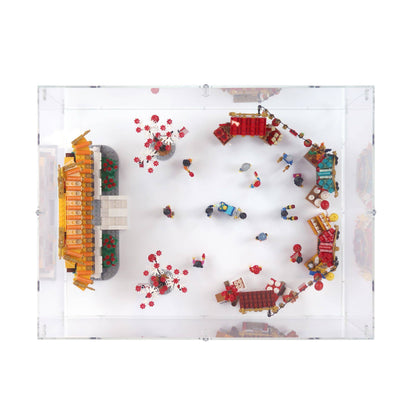 Chinese New Year Temple Fair Display Case for LEGO 80105