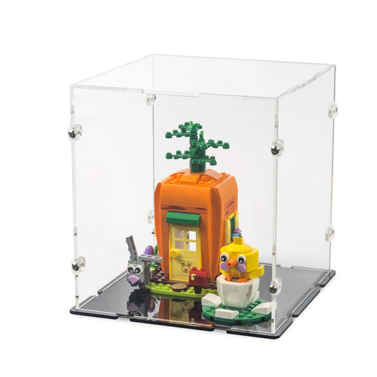 Easter Bunny's Carrot House Display Case for LEGO 40449