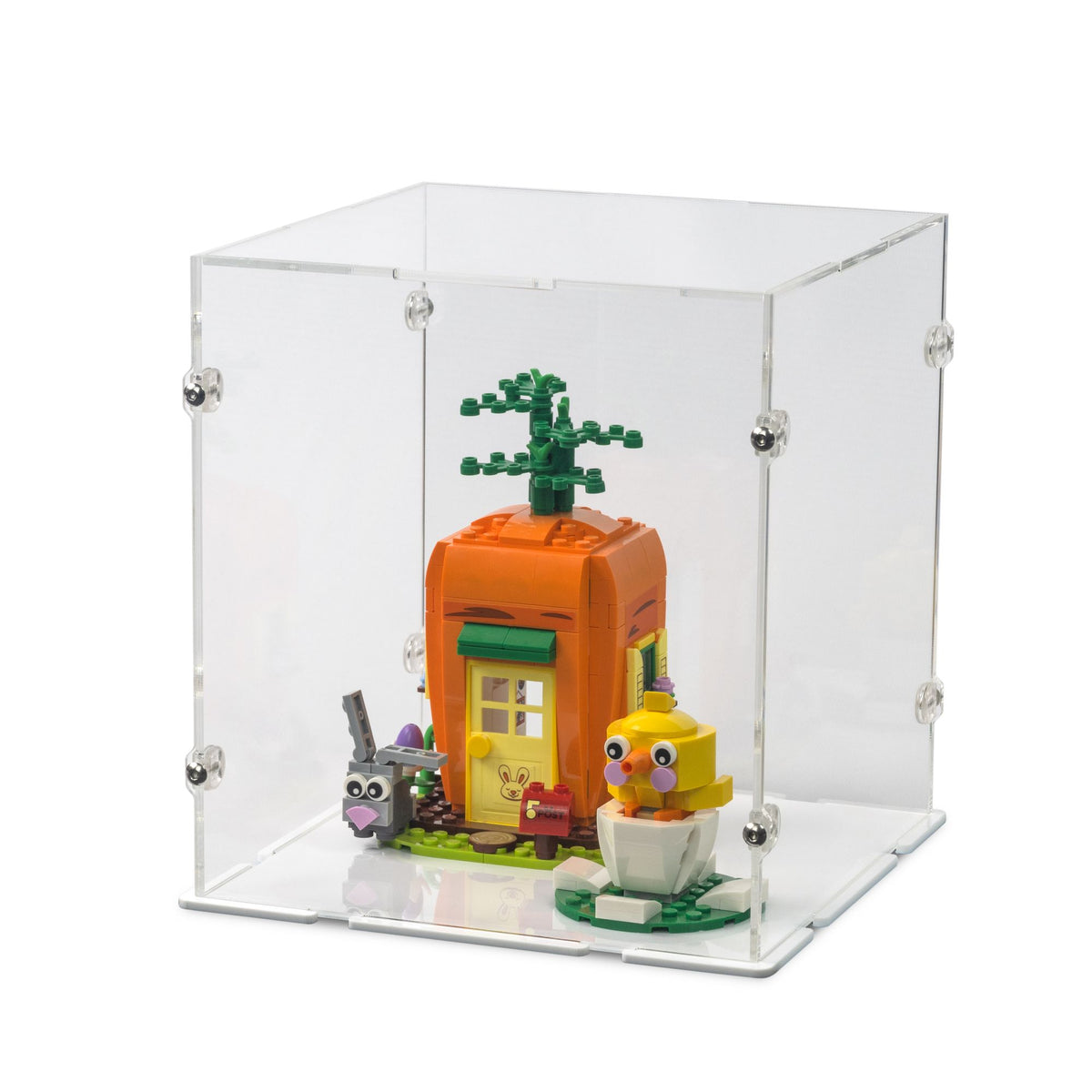 Easter Bunny's Carrot House Display Case for LEGO 40449