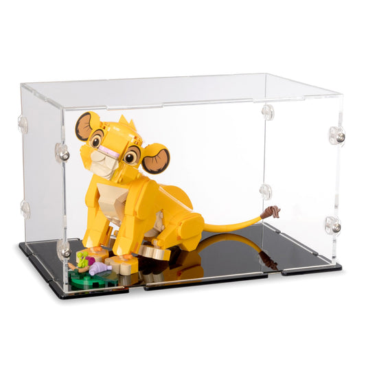 Simba the Lion King Cub Display Case for LEGO 43243
