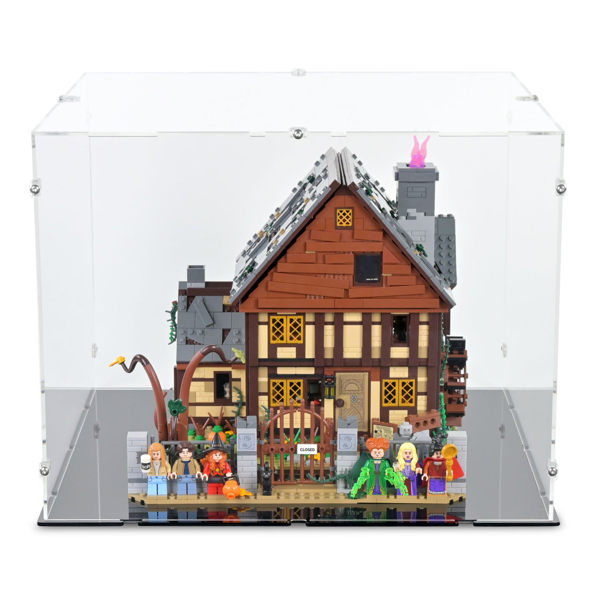 Disney Hocus Pocus The Sanderson Sisters' Cottage Display Case for LEGO 21341