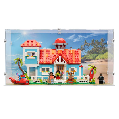 Disney Lilo and Stitch Beach House Display Case for LEGO 43268