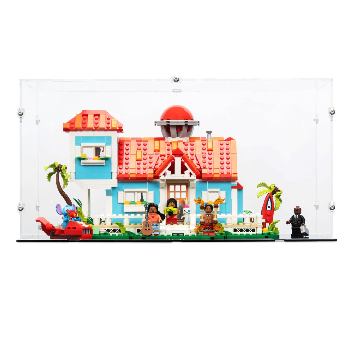 Disney Lilo and Stitch Beach House Display Case for LEGO 43268