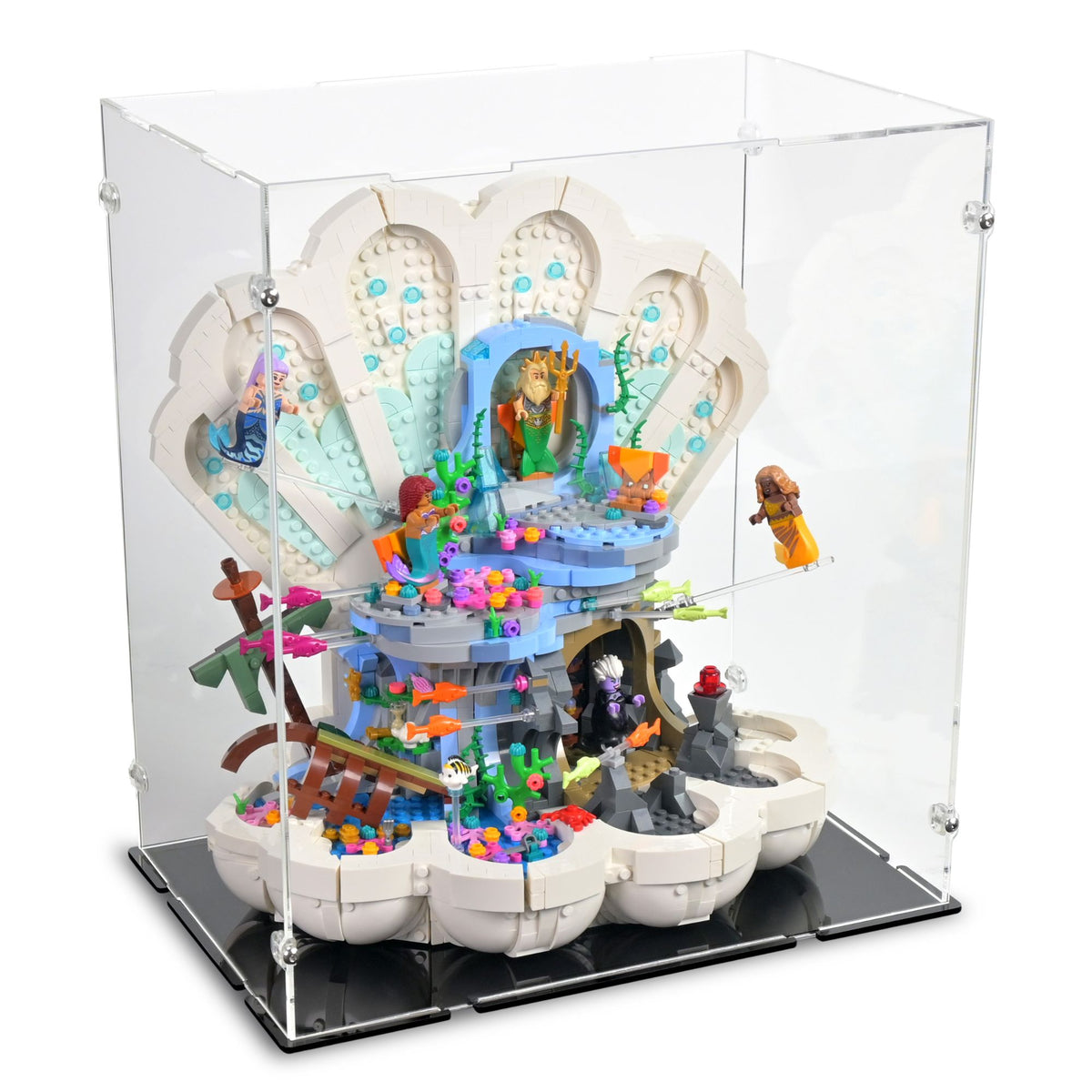 Little Mermaid Royal Clamshell Display Case for LEGO 43225