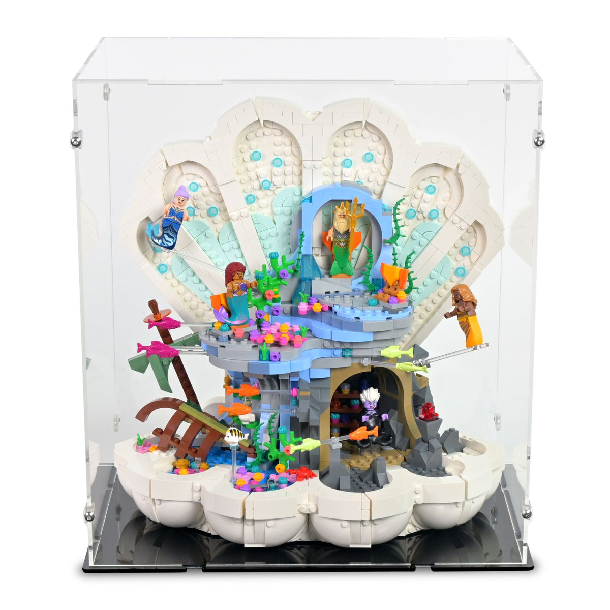 Little Mermaid Royal Clamshell Display Case for LEGO 43225