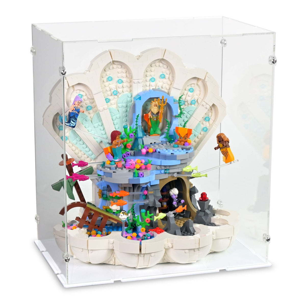 Little Mermaid Royal Clamshell Display Case for LEGO 43225