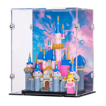 Mini Disney Sleeping Beauty Castle Display Case for LEGO 40720