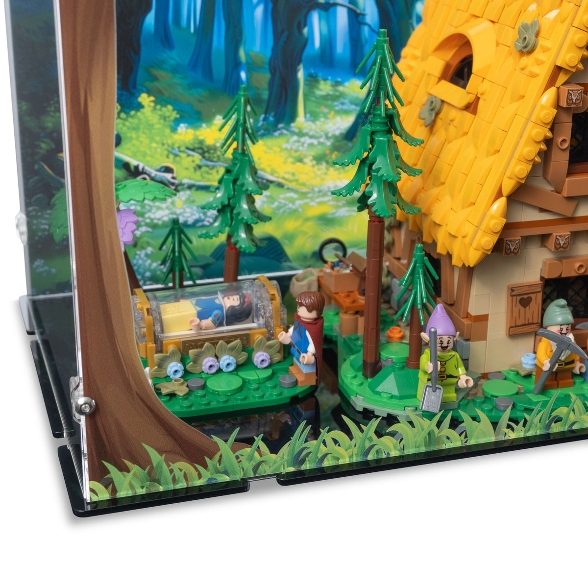 Snow White & The Seven Dwarfs' Cottage Display Case for LEGO 43242