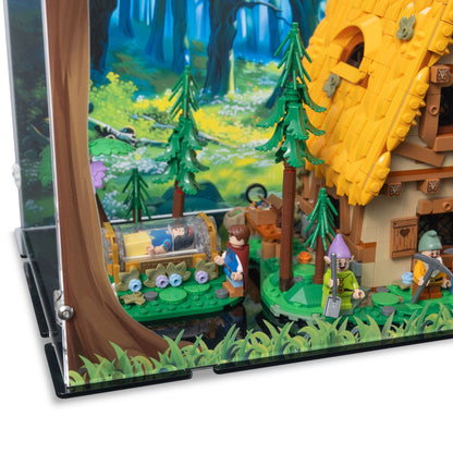 Snow White & The Seven Dwarfs' Cottage Display Case for LEGO 43242