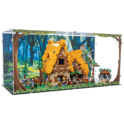 Snow White & The Seven Dwarfs' Cottage Display Case for LEGO 43242