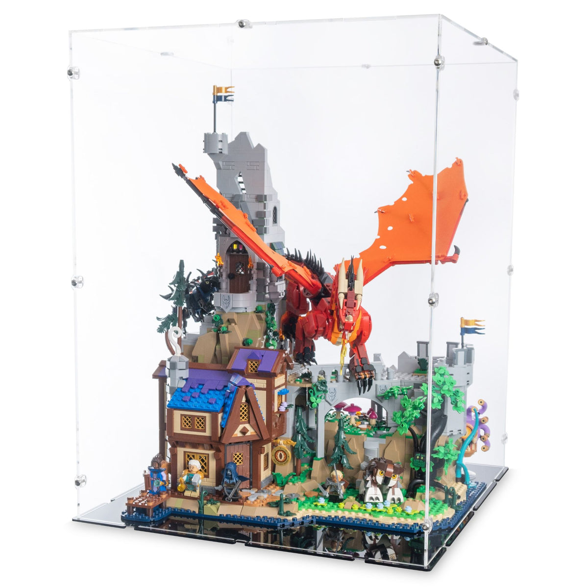 Dungeons & Dragons: Red Dragon's Tale Display Case for LEGO 21348