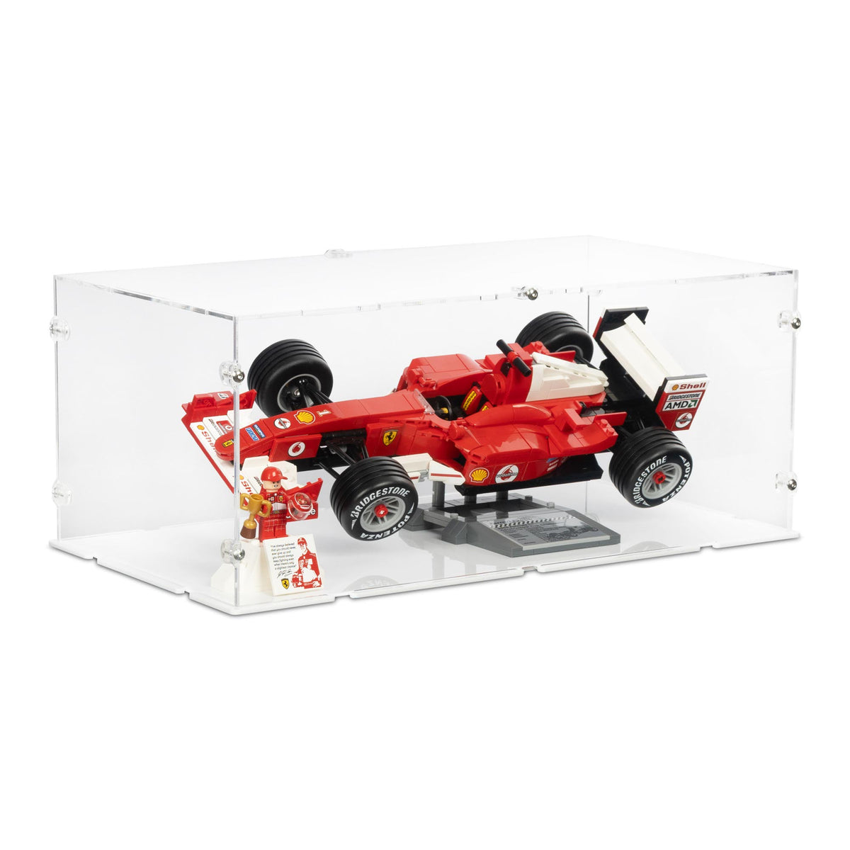 Ferrari F2004 & Michael Schumacher Display Case for LEGO 11375