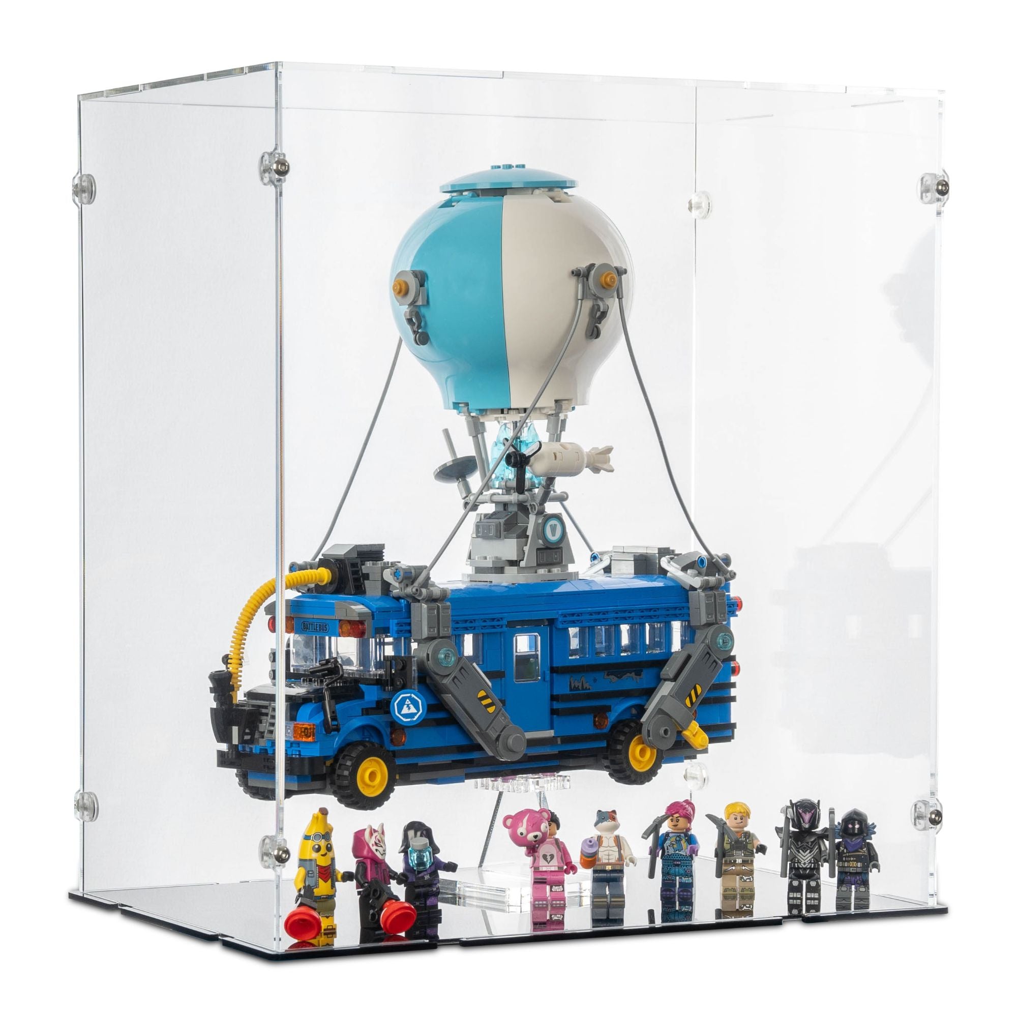 Fortnite Battle Bus Display Case & Stand for LEGO 77073 – iDisplayit.co.uk