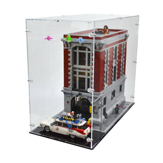 Ghostbusters Firehouse HQ (Closed Only) Display Case for LEGO 75827