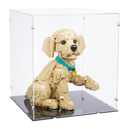 Golden Retriever Puppy Display Case for LEGO 11384