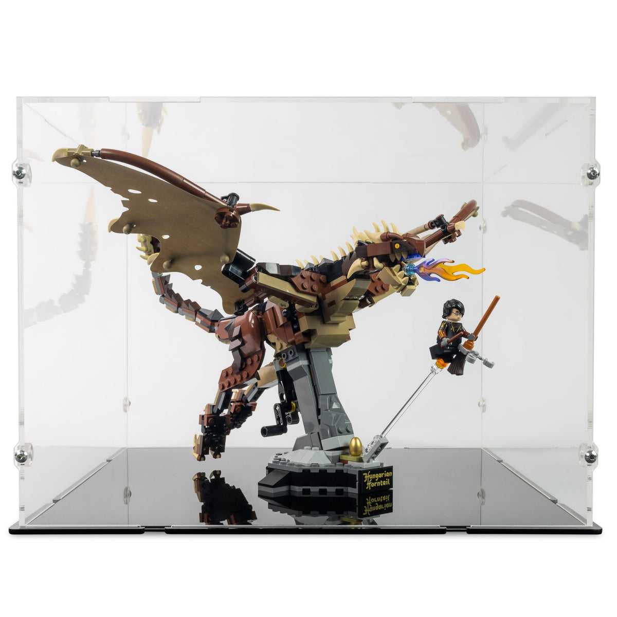 Hungarian Horntail Dragon Display Case for LEGO 76406
