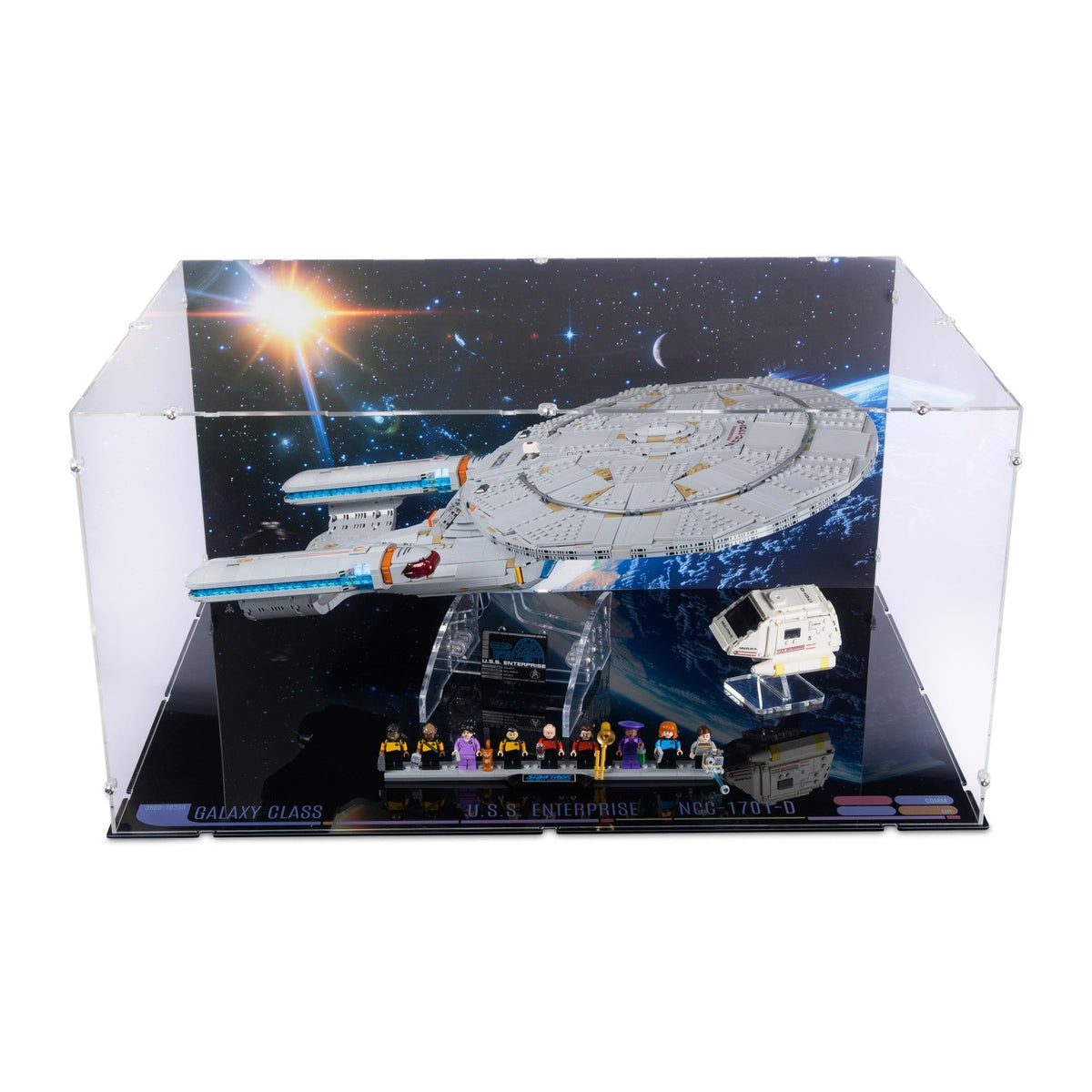 Star Trek: U.S.S. Enterprise NCC-1701-D Display Case for LEGO 10356