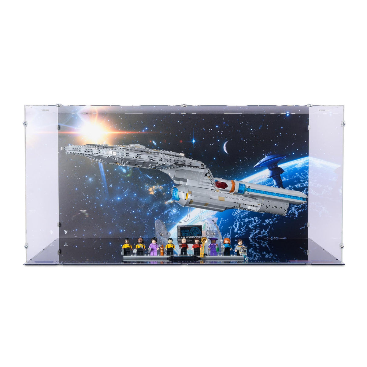 Star Trek: U.S.S. Enterprise NCC-1701-D Display Case for LEGO 10356