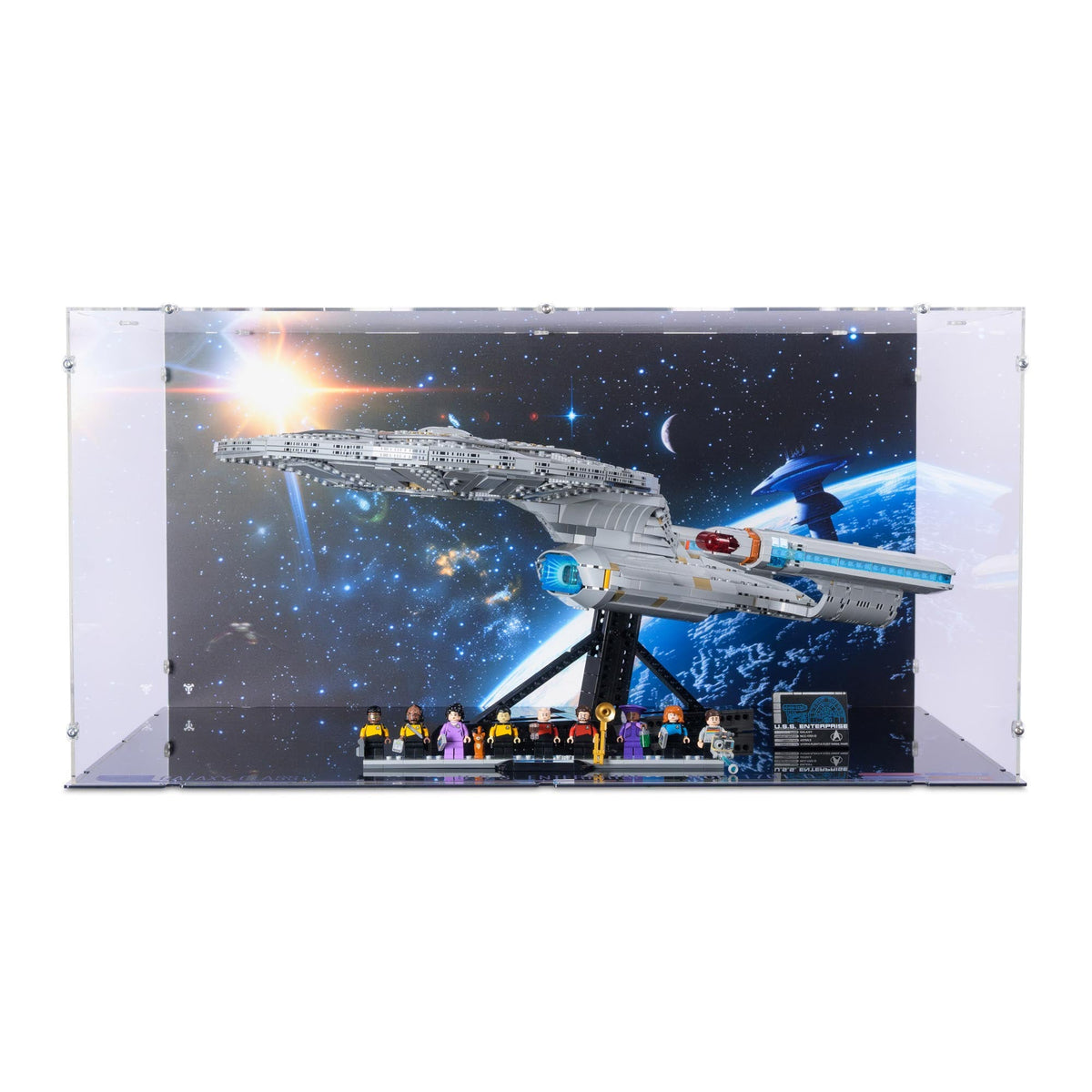Star Trek: U.S.S. Enterprise NCC-1701-D Display Case for LEGO 10356