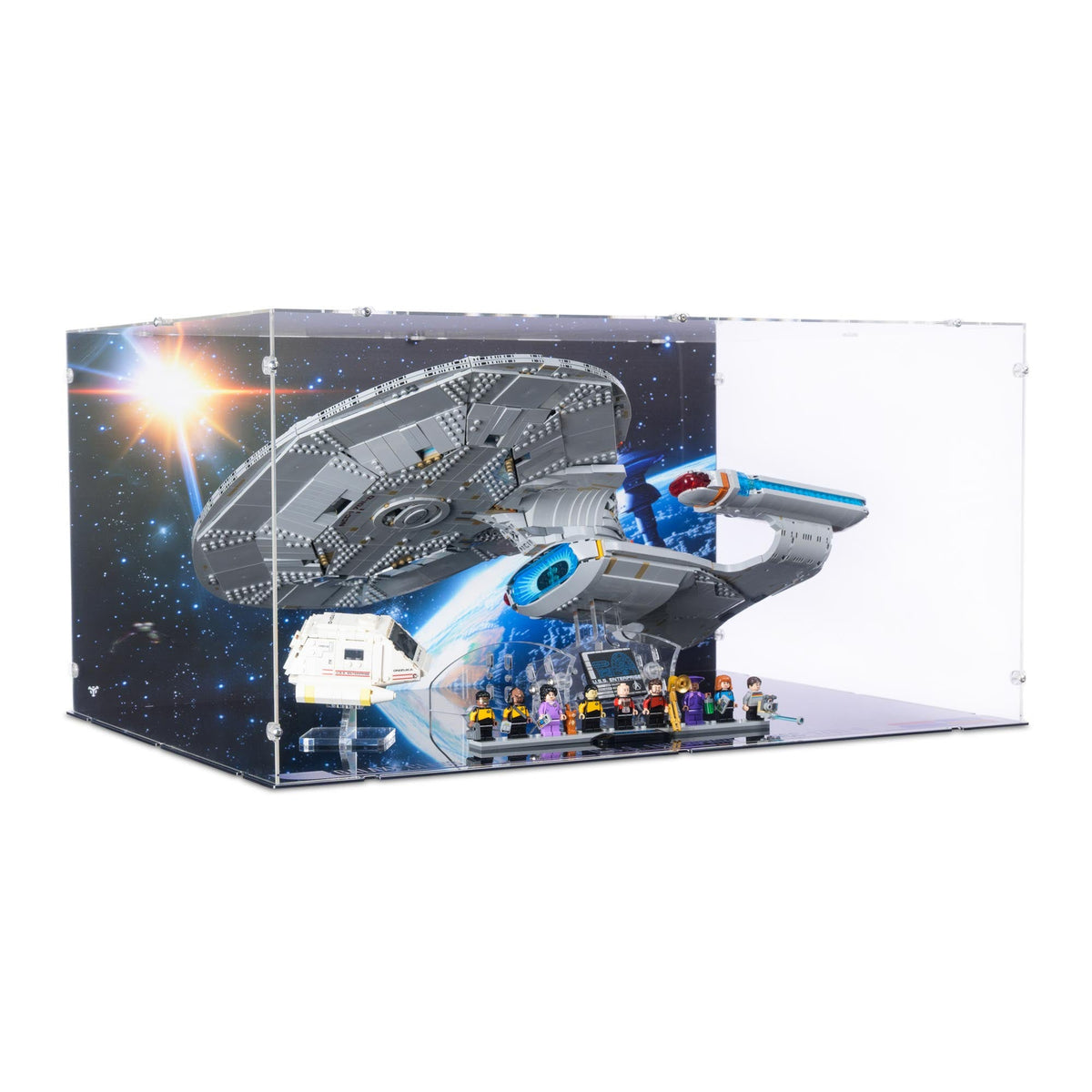 Star Trek: U.S.S. Enterprise NCC-1701-D Display Case for LEGO 10356