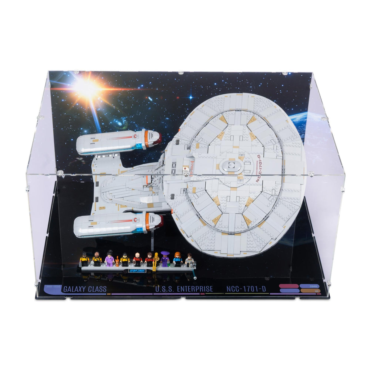 Star Trek: U.S.S. Enterprise NCC-1701-D Display Case for LEGO 10356
