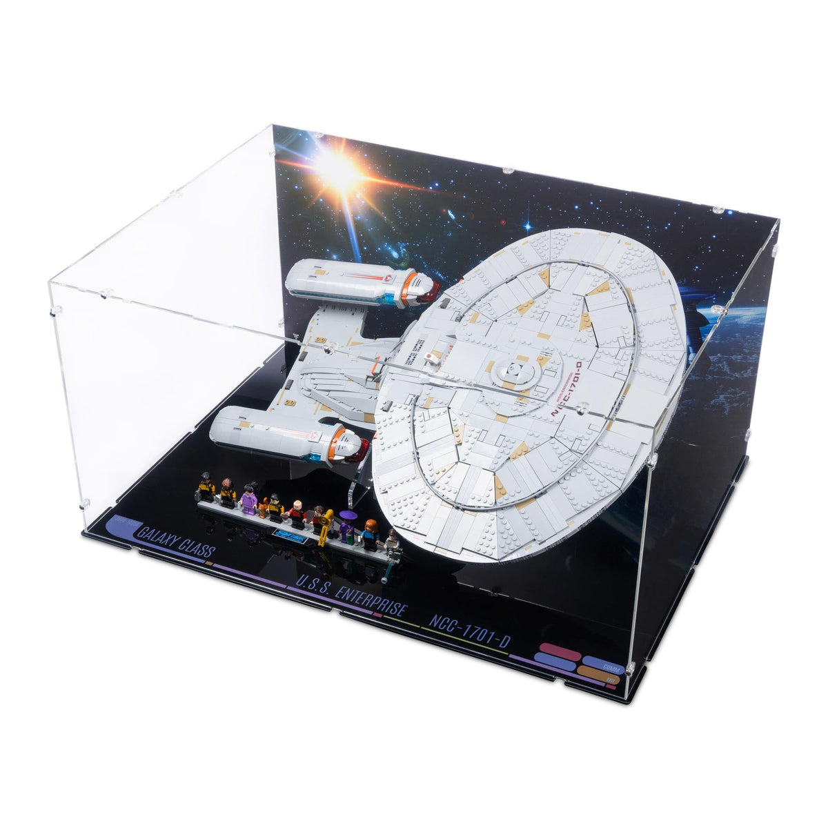 Star Trek: U.S.S. Enterprise NCC-1701-D Display Case for LEGO 10356