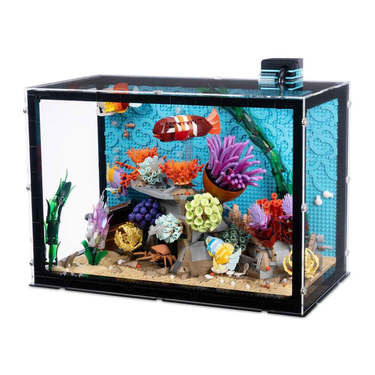Tropical Aquarium Display Case for LEGO 10366