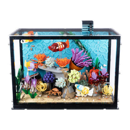 Tropical Aquarium Display Case for LEGO 10366