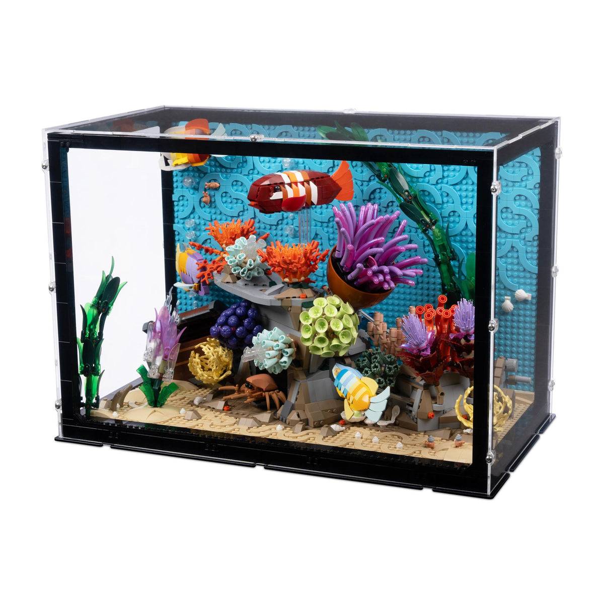 Tropical Aquarium Display Case for LEGO 10366