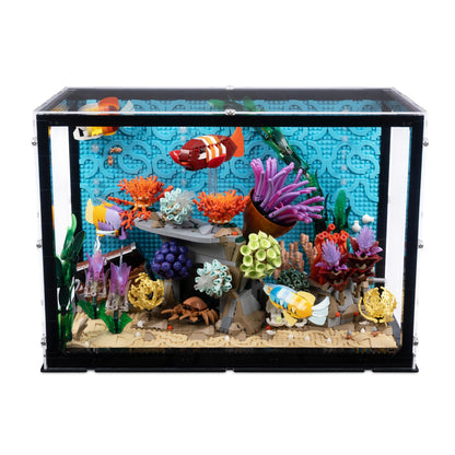 Tropical Aquarium Display Case for LEGO 10366