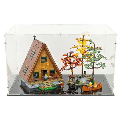 A-Frame Cabin Display Case for LEGO 21338