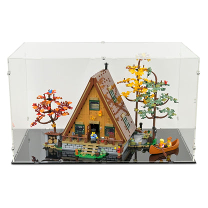 A-Frame Cabin Display Case for LEGO 21338