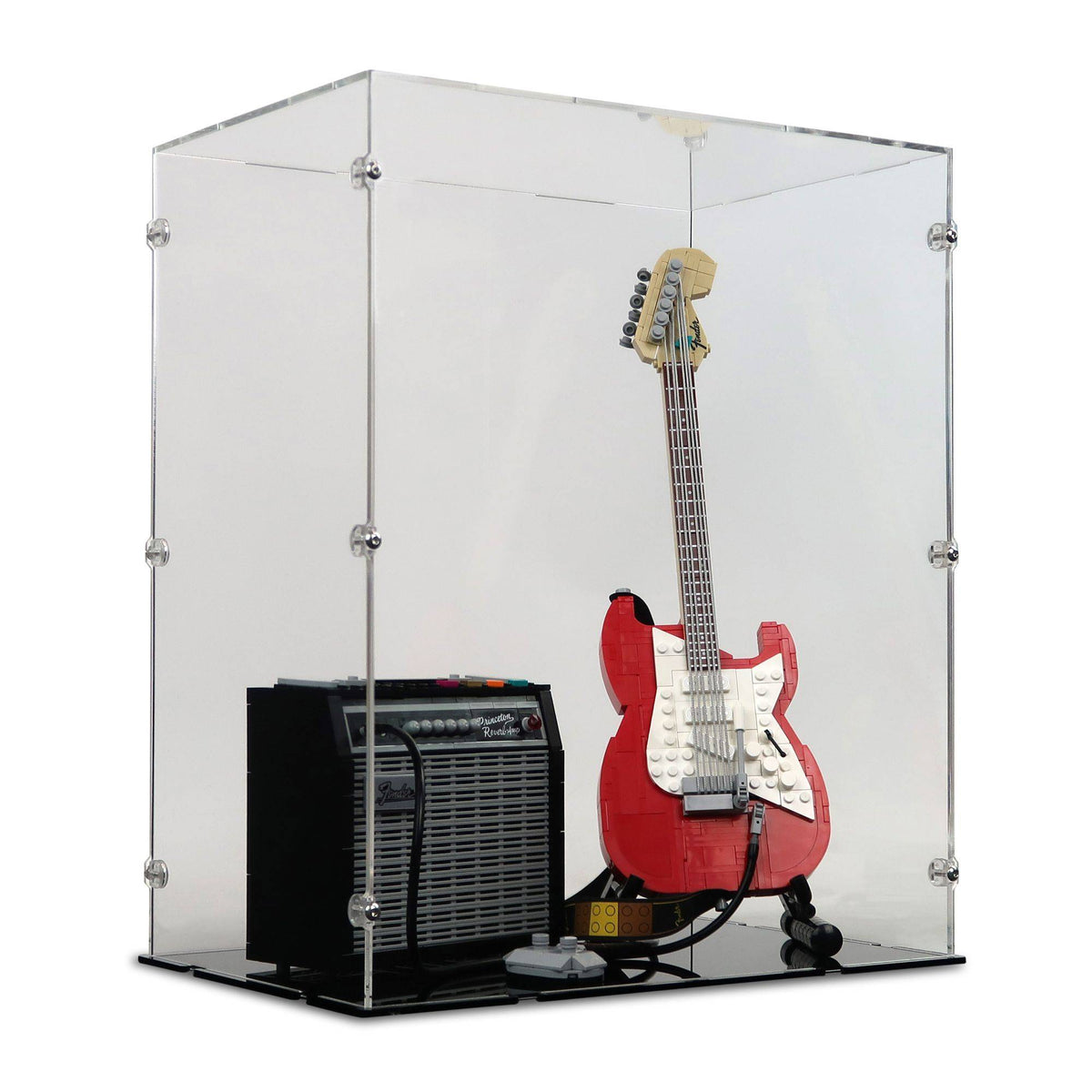 Fender Stratocaster Display Case for LEGO 21329